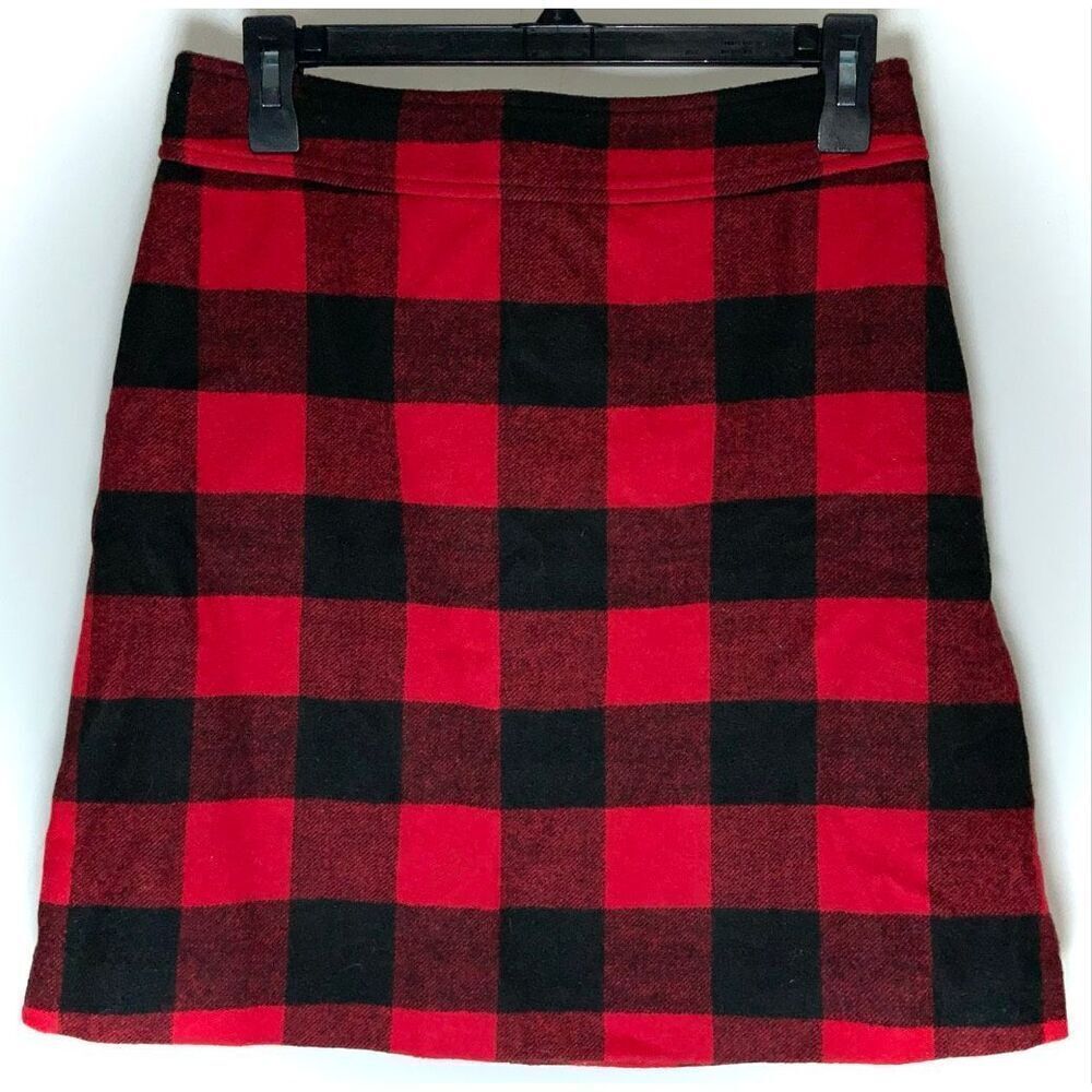 J. Crew buffalo plaid mini skirt size 4